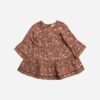 Organic Belle Dress Ditsy Clay