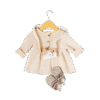 Beige one-piece dress